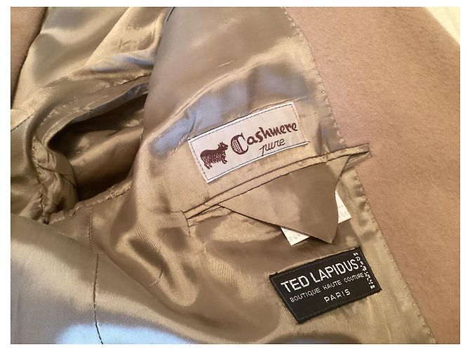 Autre Marque Ted Lapidus Kaschmirmantel T54 Kamel - Ansicht 3