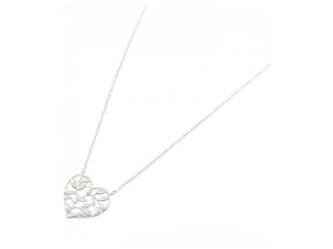 Tiffany & Co Tiffany Olivenblatt-Halskette Silber - Ansicht 2