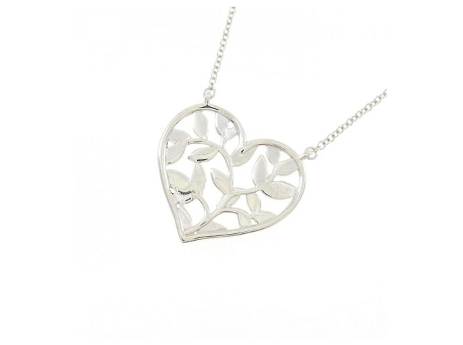 Tiffany & Co Tiffany Olivenblatt-Halskette Silber - Ansicht 4