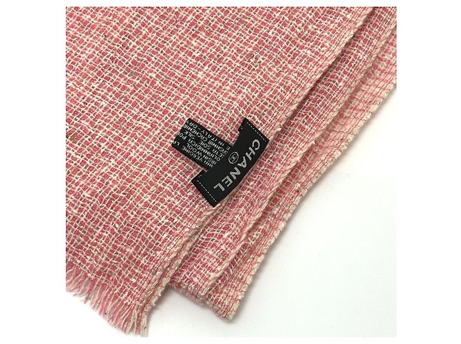 Stola in lana rosa Chanel - vista 4