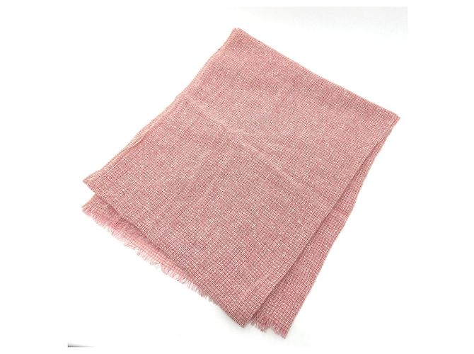 Stola in lana rosa Chanel - vista 5