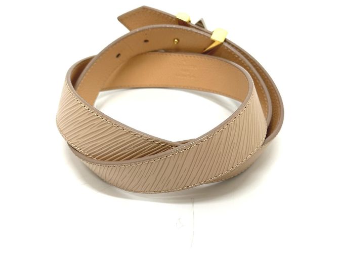 Twist Slim Gürtel aus Epi-Leder von Louis Vuitton Beige - Ansicht 3
