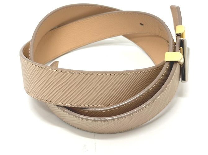 Twist Slim Gürtel aus Epi-Leder von Louis Vuitton Beige - Ansicht 4
