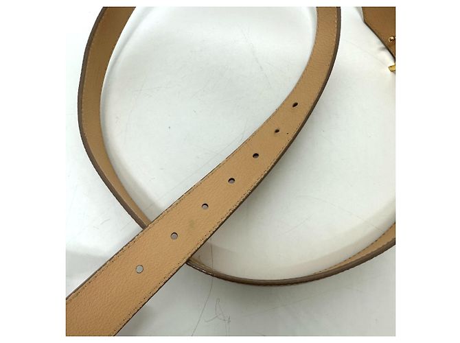 Twist Slim Gürtel aus Epi-Leder von Louis Vuitton Beige - Ansicht 9