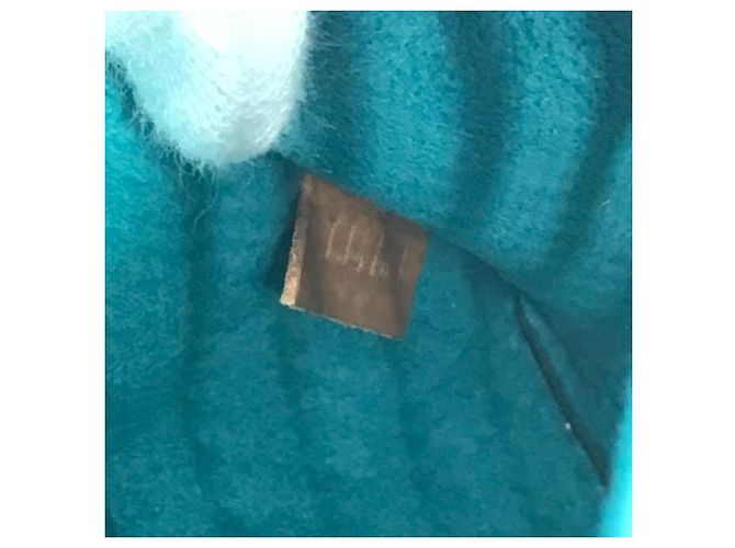 Louis Vuitton Monogram Perforierte Flore Saumur Schultertasche Braun Blau - Ansicht 16