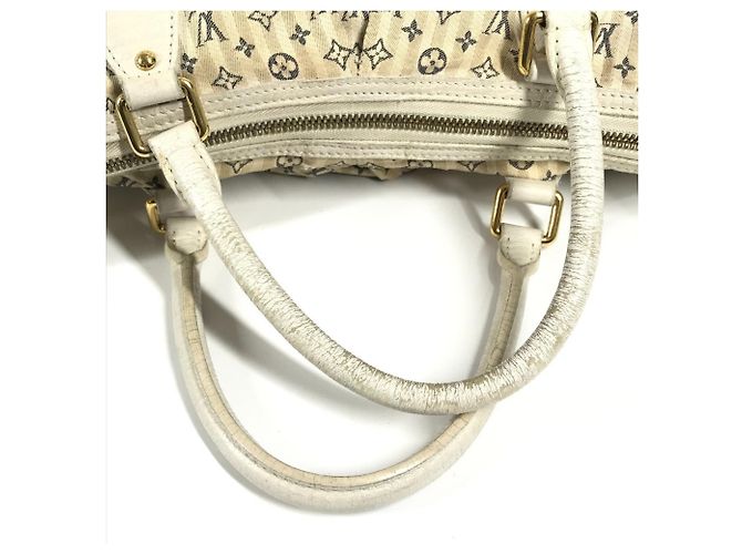 Borsa Louis Vuitton Monogram Mini Lin Croisette Marina GM Bianco Beige - vista 10