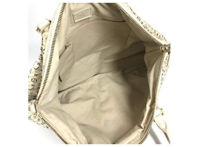 Borsa Louis Vuitton Monogram Mini Lin Croisette Marina GM Bianco Beige - vista 12