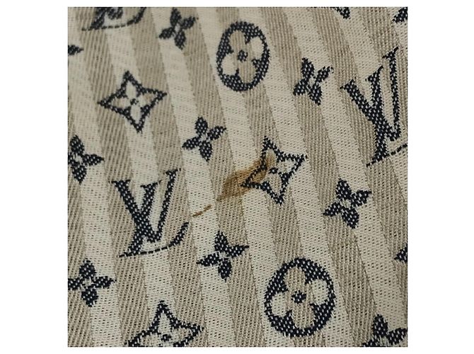 Borsa Louis Vuitton Monogram Mini Lin Croisette Marina GM Bianco Beige - vista 18