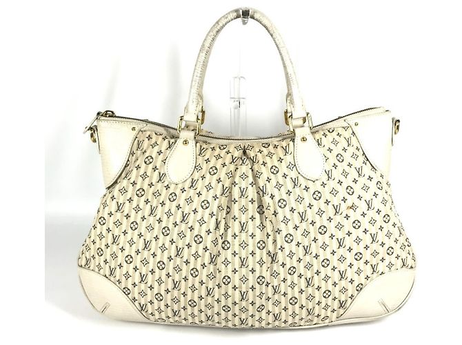 Borsa Louis Vuitton Monogram Mini Lin Croisette Marina GM Bianco Beige - vista 2