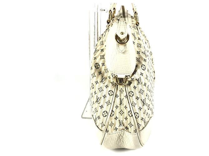 Borsa Louis Vuitton Monogram Mini Lin Croisette Marina GM Bianco Beige - vista 3