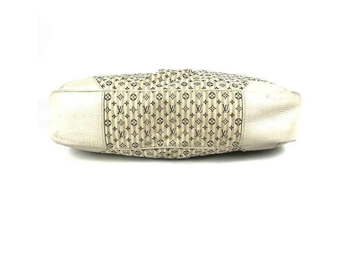 Borsa Louis Vuitton Monogram Mini Lin Croisette Marina GM Bianco Beige - vista 5