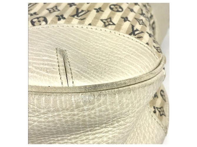 Borsa Louis Vuitton Monogram Mini Lin Croisette Marina GM Bianco Beige - vista 6