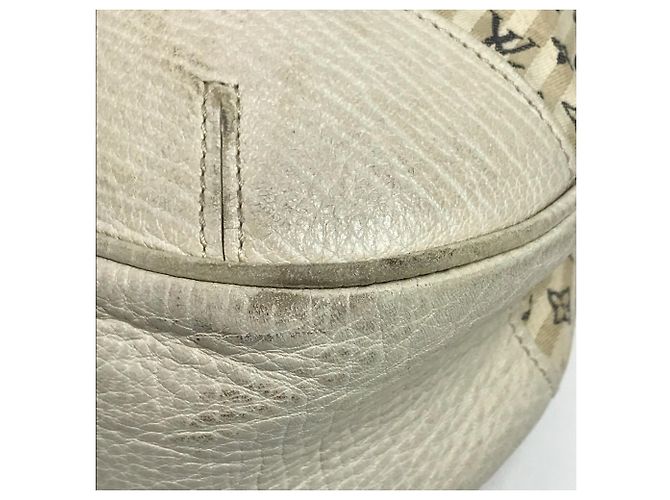 Borsa Louis Vuitton Monogram Mini Lin Croisette Marina GM Bianco Beige - vista 8
