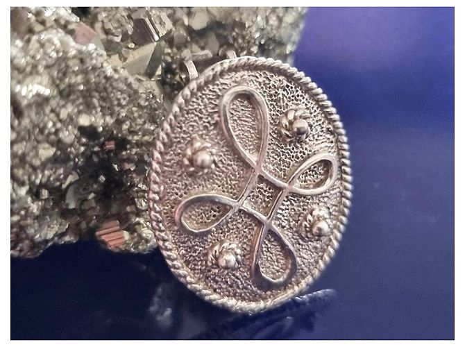 Ilías Lalaoúnis Orecchini in argento sterling 925 ispirati all'antichità greca di Ilias Lalaounis Silver hardware - vista 3