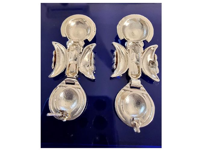 Ilías Lalaoúnis ORECCHINO IN ARGENTO STERLING 925 OVERSIZE E PESANTE CON PIETRA ILIAS LALAOUNIS Silver hardware - vista 3