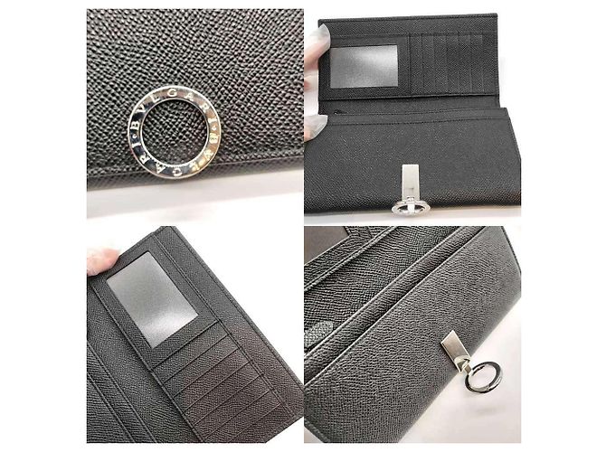 Bulgari Bvlgari Bvlgari Clip Lang Wallet Schwarz - Ansicht 3