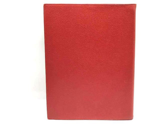 Chanel Red Grained Calfskin Notebook Cover - view 2