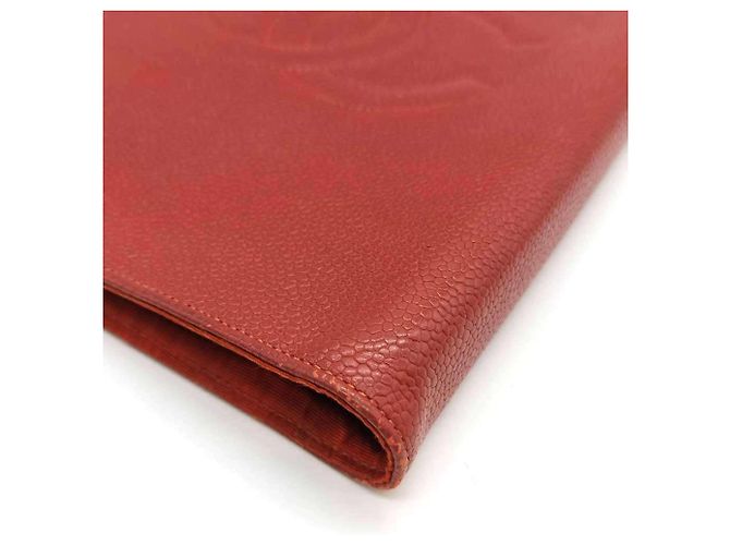 Chanel Red Grained Calfskin Notebook Cover - view 4