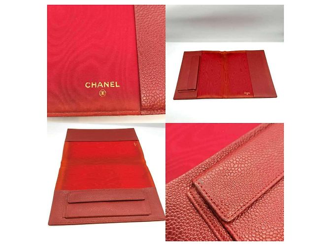 Chanel Red Grained Calfskin Notebook Cover - view 6