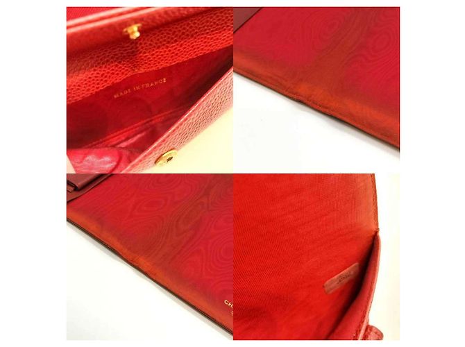 Chanel Red Grained Calfskin Notebook Cover - view 7