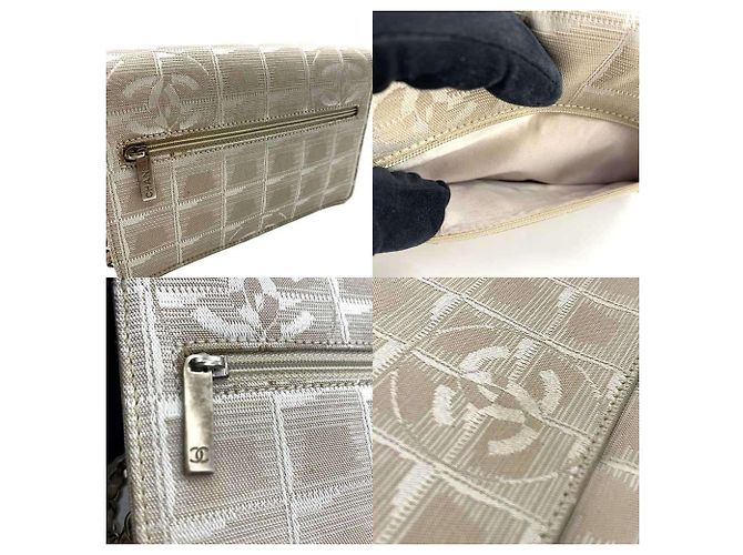 Borsa a spalla con catena della nuova linea di viaggio Chanel Beige - vista 5
