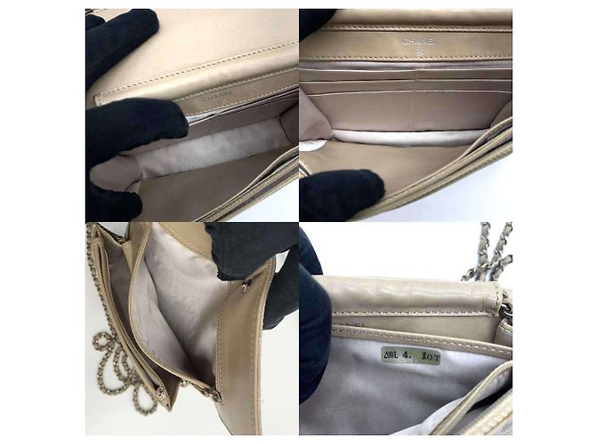 Borsa a spalla con catena della nuova linea di viaggio Chanel Beige - vista 8