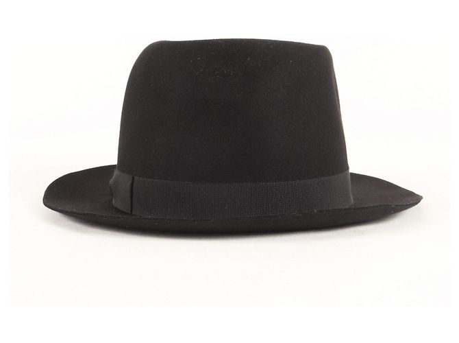 Hermès Black Pork Pie Hat - vista 3