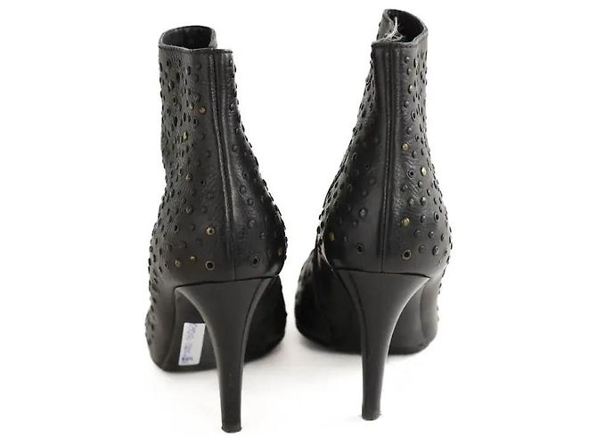 Bottega Veneta Botas de cuero negro - vista 2