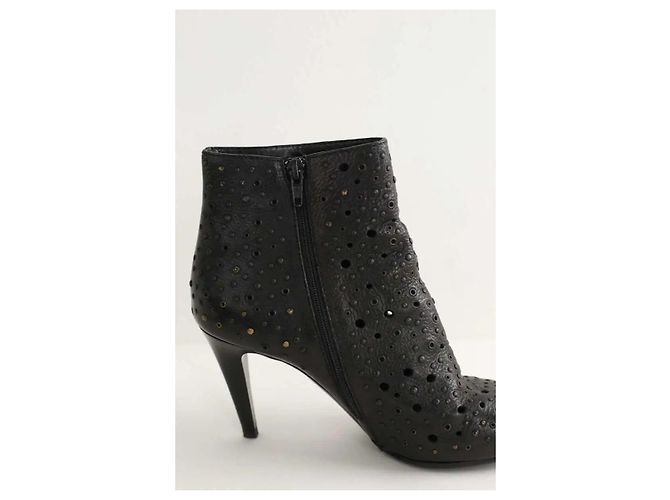 Bottega Veneta Botas de cuero negro - vista 4