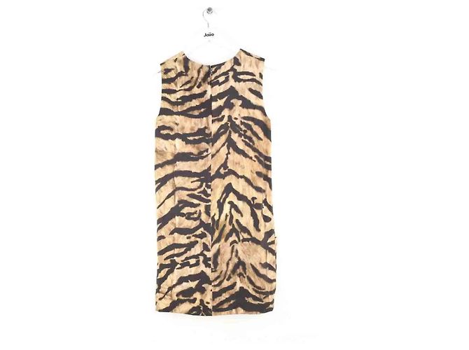 Dolce & Gabbana Abito in seta marrone - vista 3