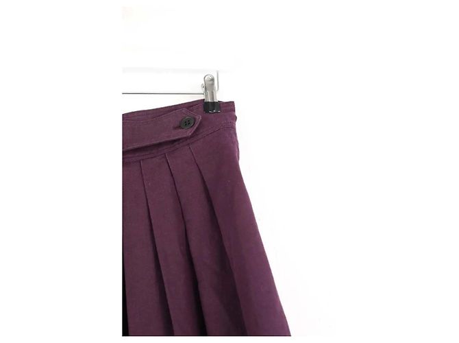Burberry Falda de lino violeta Púrpura - vista 2