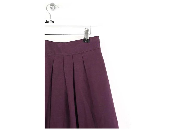 Burberry Falda de lino violeta Púrpura - vista 4