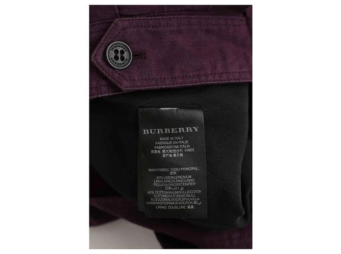 Burberry Falda de lino violeta Púrpura - vista 6