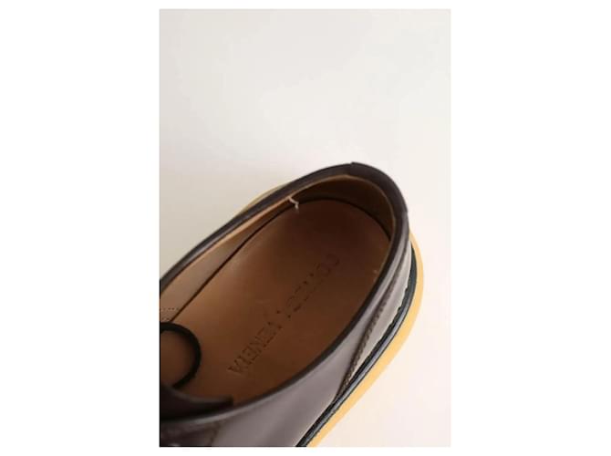 Bottega Veneta Scarpe stringate in pelle marrone - vista 5