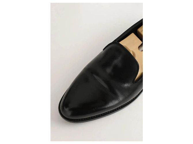 JW Anderson Mocasines de cuero negros - vista 4