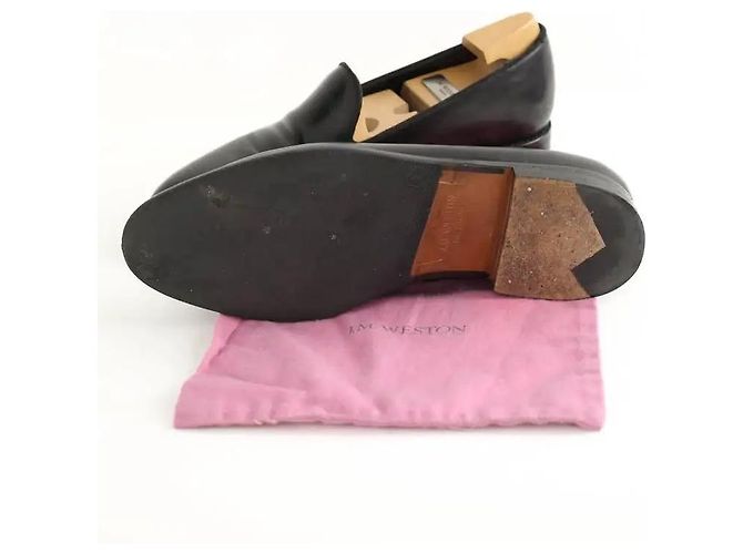 JW Anderson Mocasines de cuero negros - vista 6