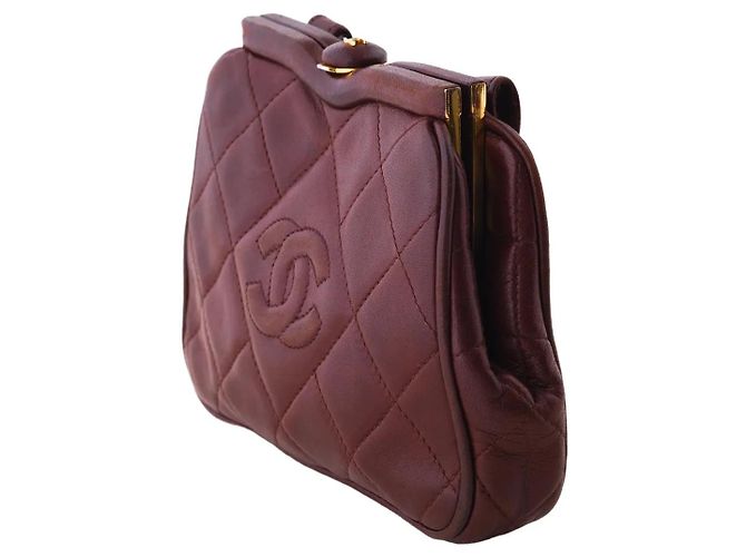 Borsa a cintura trapuntata CC di Chanel Marrone - vista 3