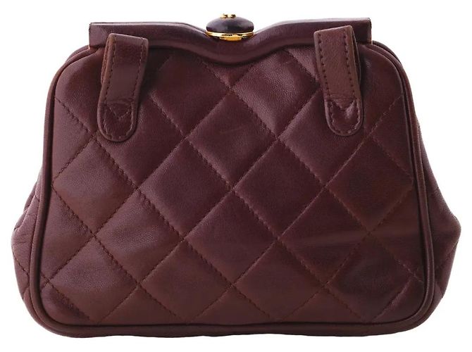 Borsa a cintura trapuntata CC di Chanel Marrone - vista 4