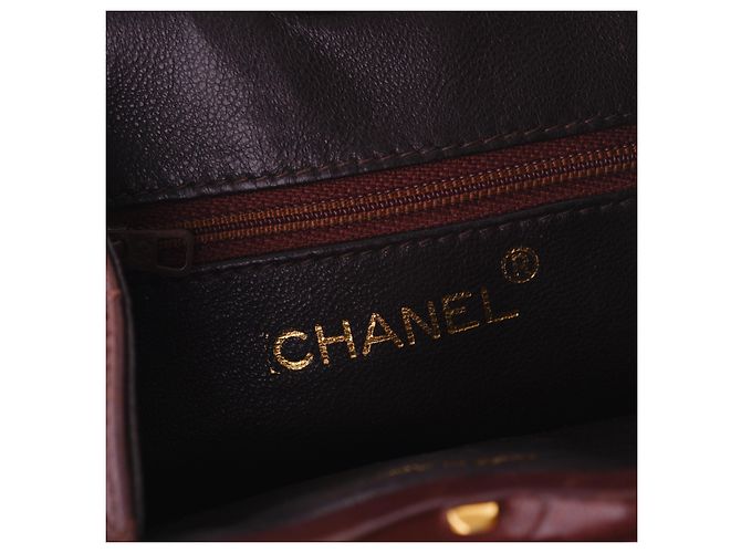 Borsa a cintura trapuntata CC di Chanel Marrone - vista 8