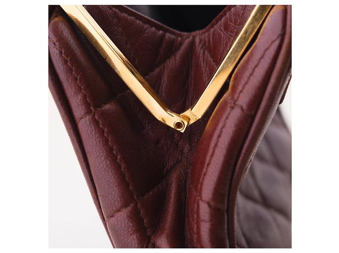 Borsa a cintura trapuntata CC di Chanel Marrone - vista 9