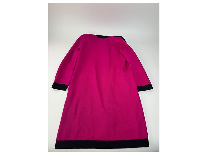 Vintage Yves Saint Laurent Kleid Lila Schwarz M - Ansicht 10