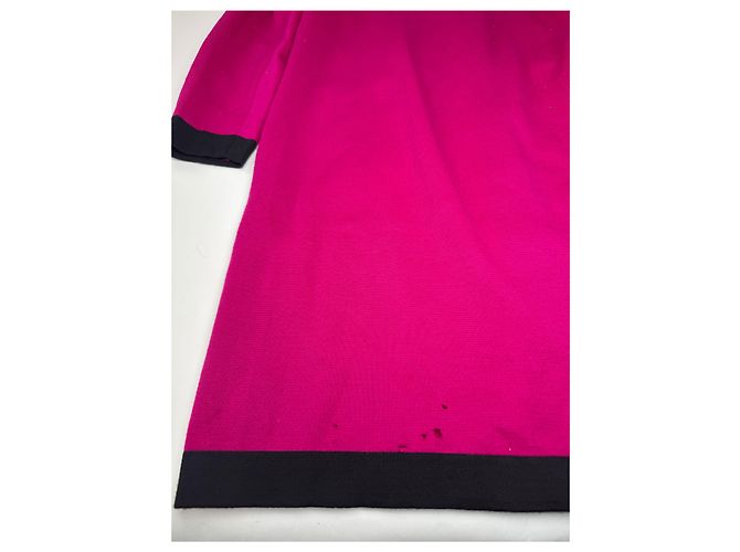 Vintage Yves Saint Laurent Kleid Lila Schwarz M - Ansicht 11