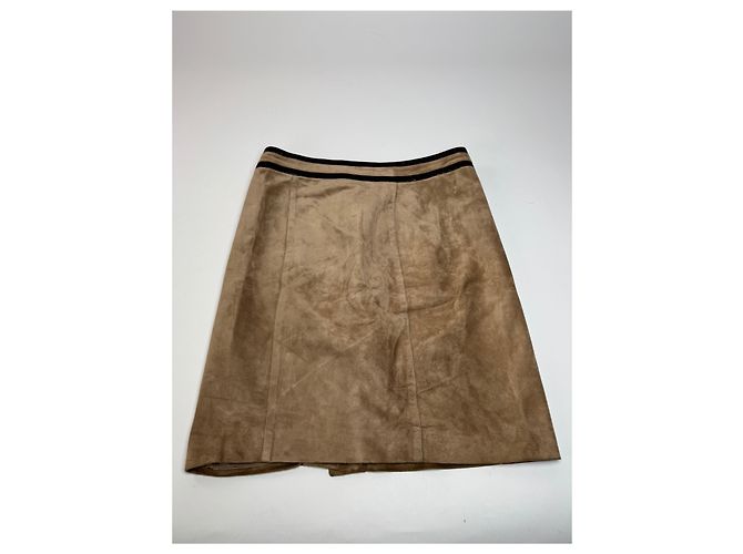 Vintage Gucci Wildlederrock braun 36/S - Ansicht 6