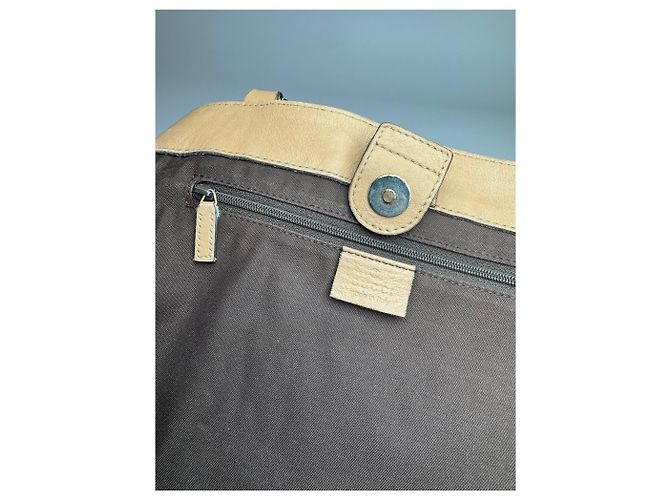 Vintage Gucci Monogramm D-Ring Tasche Beige Braun - Ansicht 4