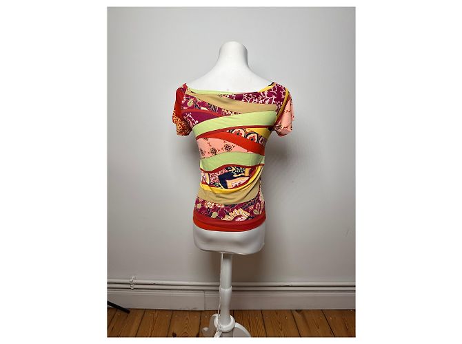 Vintage Etro Viskose Mehrfarbiges Hemd M/L Mehrfarben - Ansicht 4