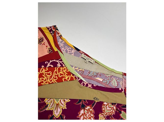 Vintage Etro Viskose Mehrfarbiges Hemd M/L Mehrfarben - Ansicht 6