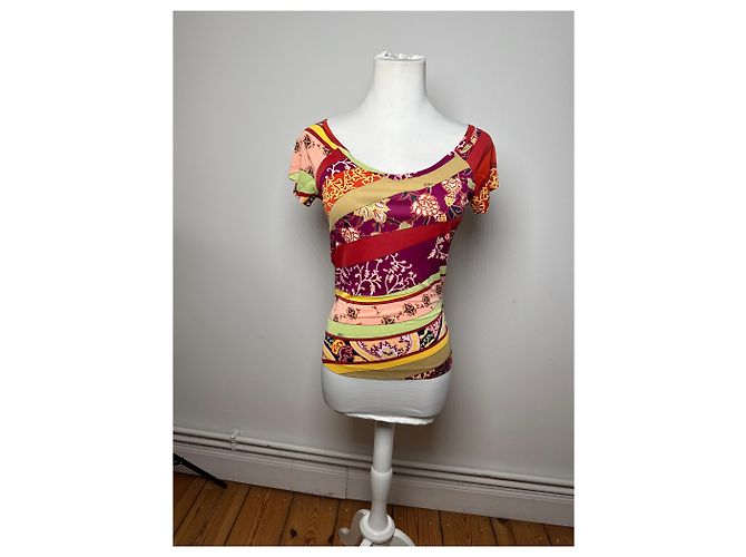 Vintage Etro Viskose Mehrfarbiges Hemd M/L Mehrfarben - Ansicht 8