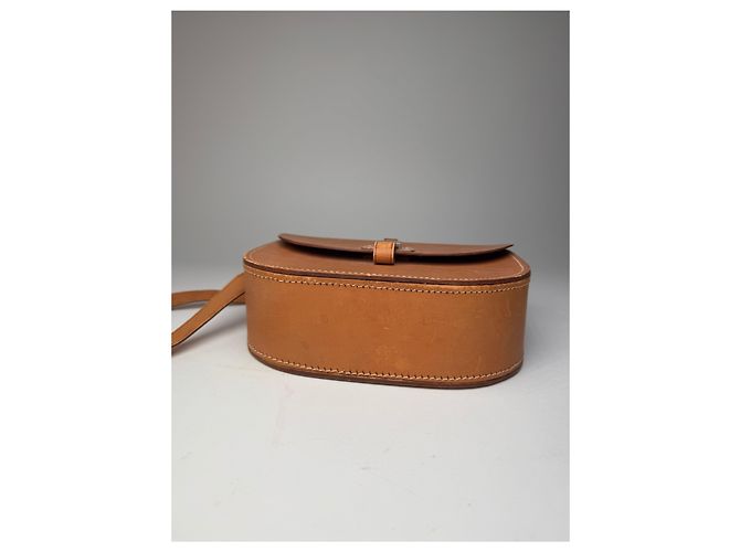 Vintage Courreges Ledertasche braun - Ansicht 13