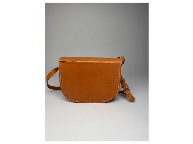 Vintage Courreges Ledertasche braun - Ansicht 9