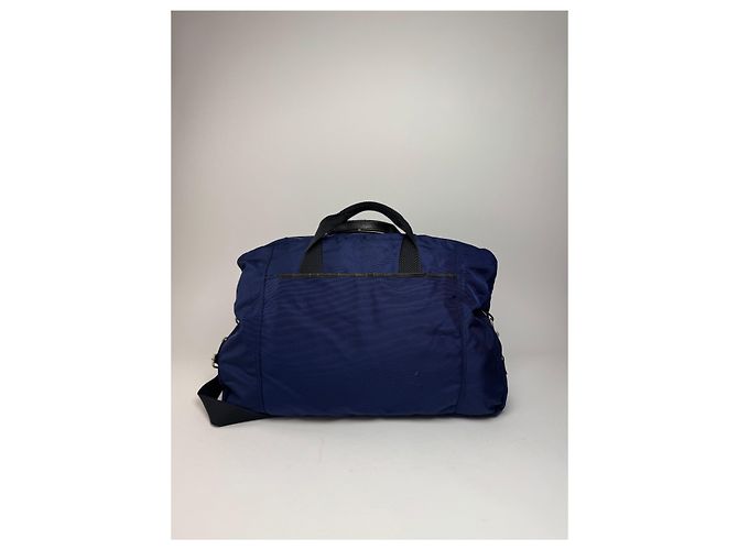 Borsa da viaggio 2Way Vintage Issey Miyake Blu Nero - vista 3